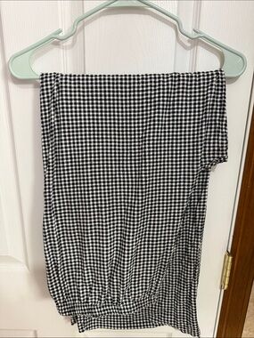 a new day Black and White Gingham Pants